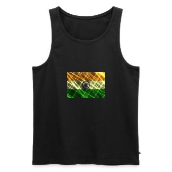 Gift for India - Men's Premium Organic Tank Top - black - Front - Michal (187cm)