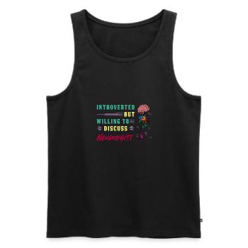Neurologie Wissenschaft Medizin Student Arzt - Männer Premium Bio Tank Top - Schwarz - Vorne - Michal (187cm)