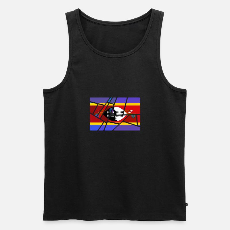 Eswatini als Eswatini - Männer Premium Bio Tank Top - Schwarz