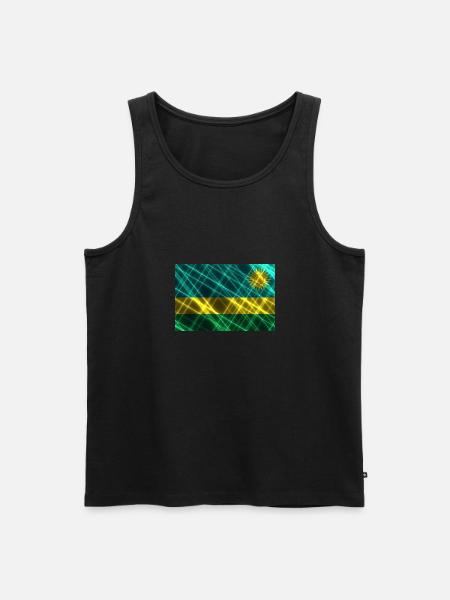 Rwanda as Rwanda - Men's Premium Organic Tank Top - black