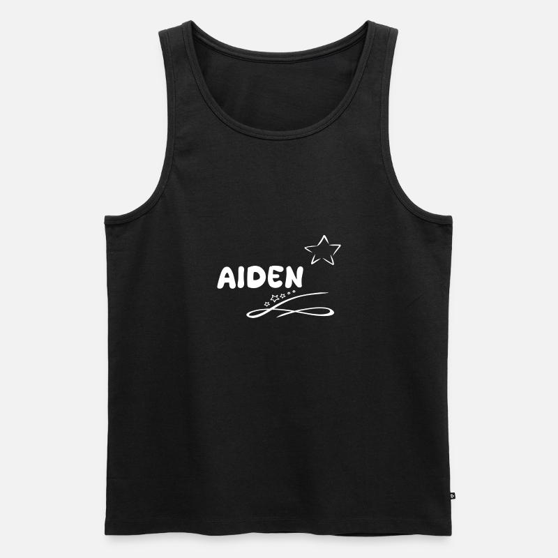 Aiden als Geschenk - Männer Premium Bio Tank Top - Schwarz