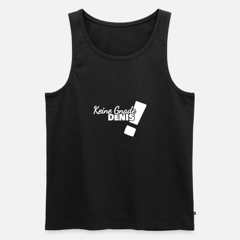 Lustig Denis - Männer Premium Bio Tank Top - Schwarz