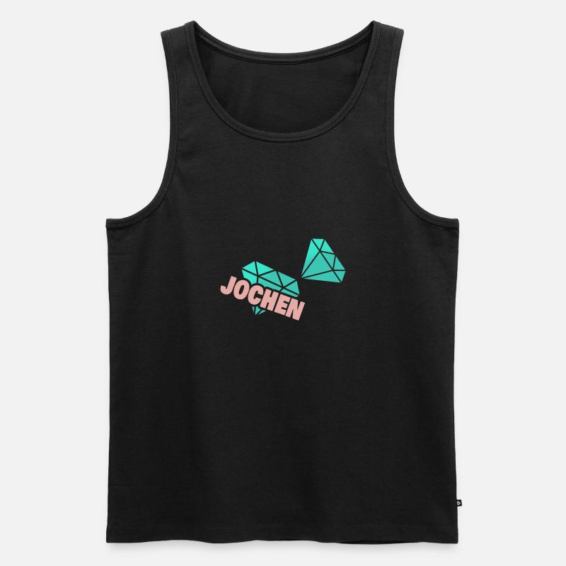 Jochen als Papa - Männer Premium Bio Tank Top - Schwarz