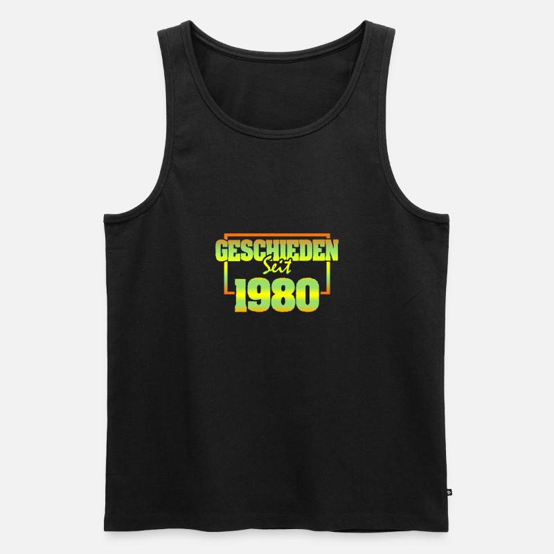 Ehefrau 1980 - Männer Premium Bio Tank Top - Schwarz