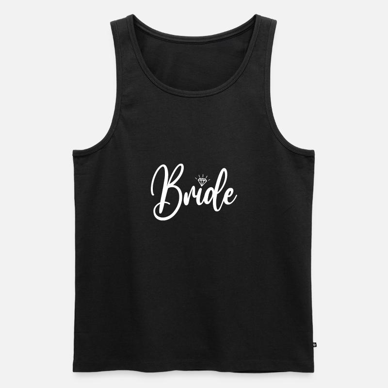 Bride - Männer Premium Bio Tank Top - Schwarz