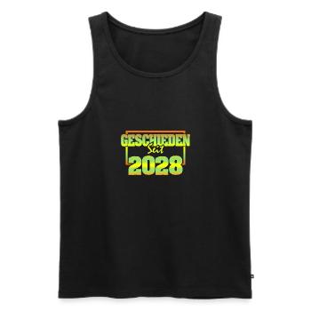 2028 - Men's Premium Organic Tank Top - black - Front - Michal (187cm)