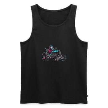 Tractor Tuning Racing Graffity Style - Men's Premium Organic Tank Top - black - Front - Michal (187cm)