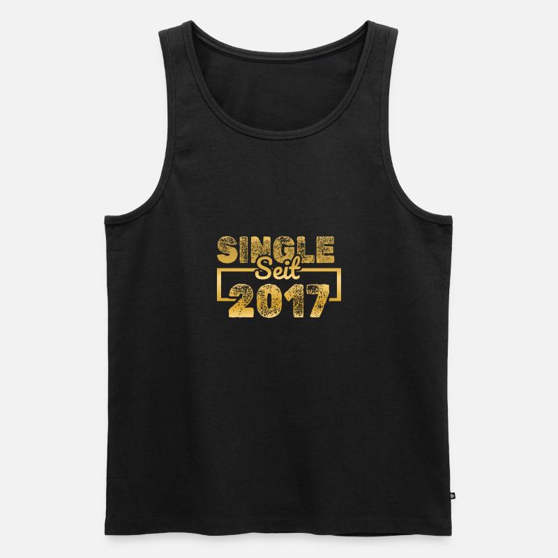 Single 2017 - Männer Premium Bio Tank Top - Schwarz