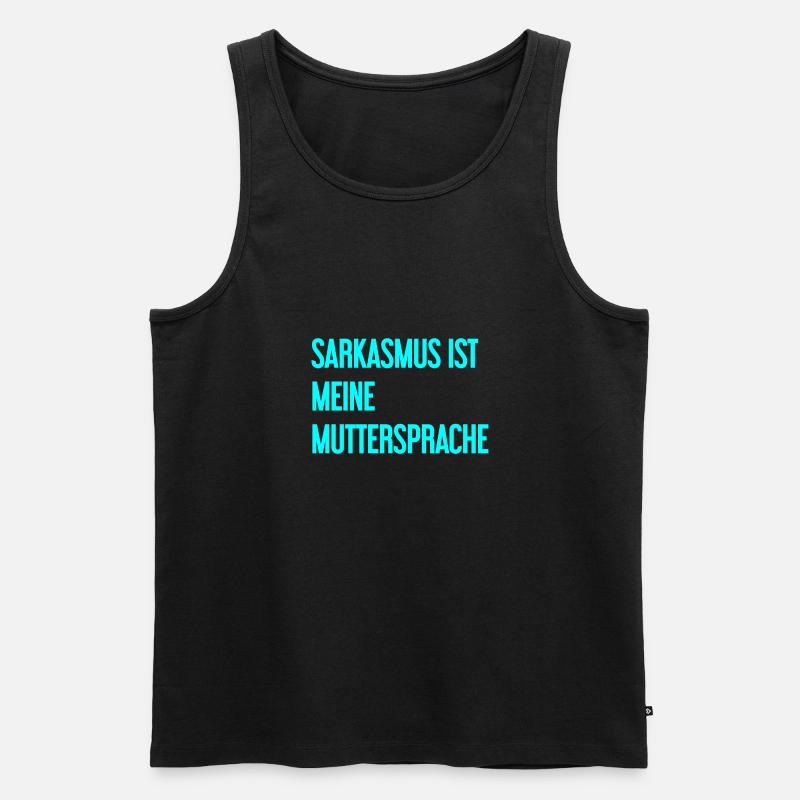 Sarkasmus-Profi - Männer Premium Bio Tank Top - Schwarz