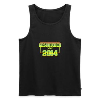 Ehefrau 2014 - Männer Premium Bio Tank Top - Schwarz - Vorne - Michal (187cm)