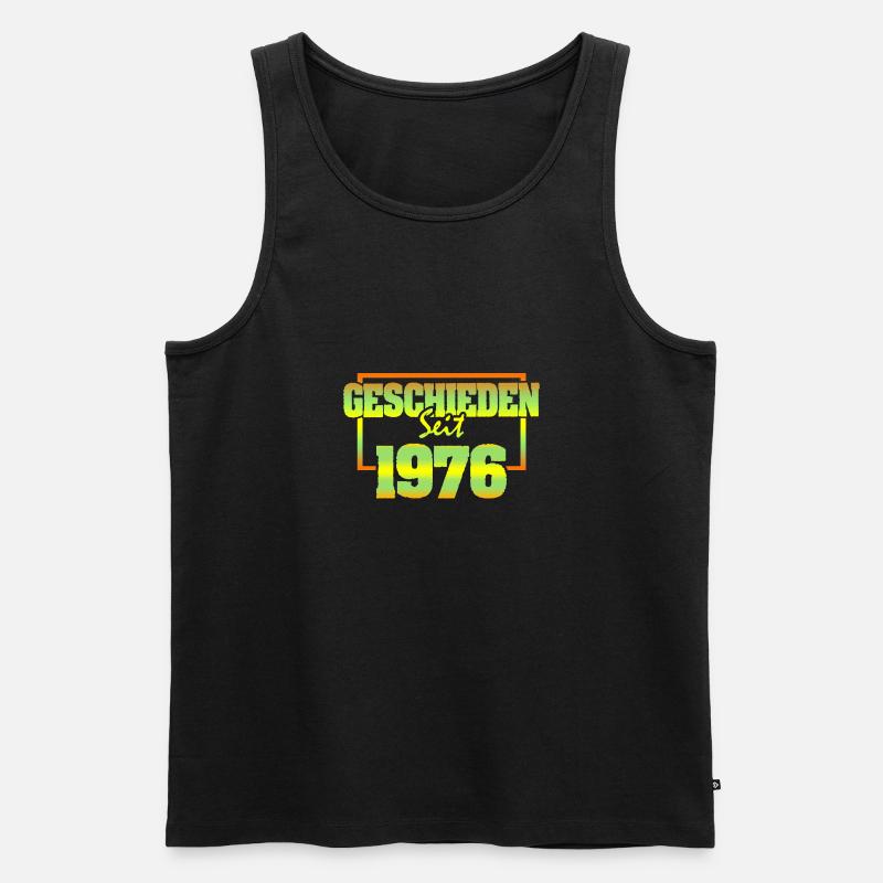 Ehemann 1976 - Männer Premium Bio Tank Top - Schwarz