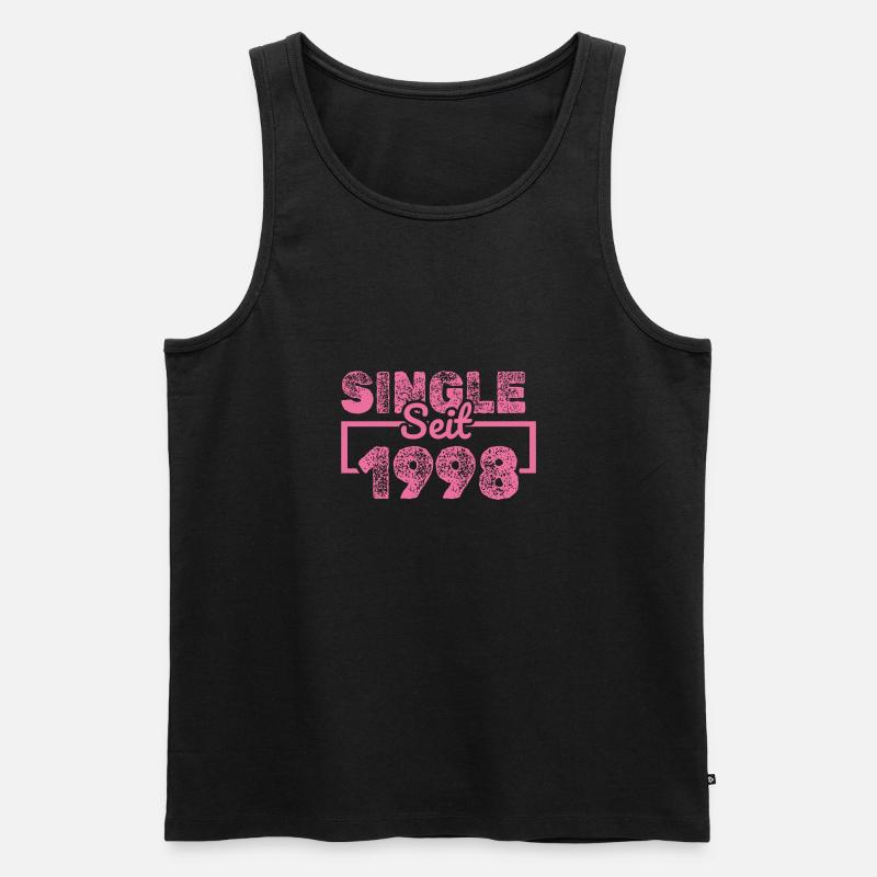 Single 1998 - Männer Premium Bio Tank Top - Schwarz