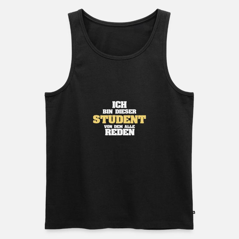 Beruf Student - Männer Premium Bio Tank Top - Schwarz