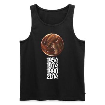 Football Fan Tradition Merchandise Gift - Men's Premium Organic Tank Top - black - Front - AI Model Male 178 light (178cm)