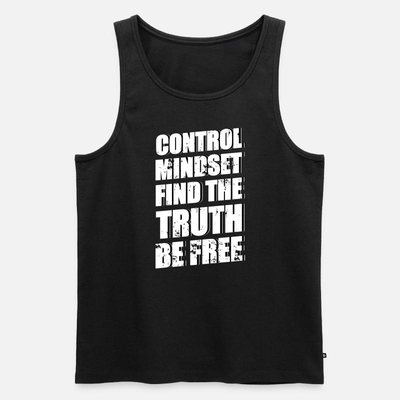 Mindset - Männer Premium Bio Tank Top - Schwarz