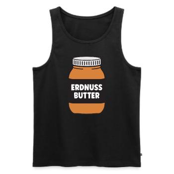 Erdnussbutter Kostüm Erdnuss Nuss Peanut-Butter - Männer Premium Bio Tank Top - Schwarz - Vorne - Michal (187cm)