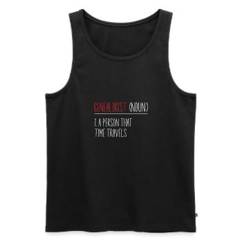 Généalogie Généalogie Généalogie - Débardeur bio Premium Homme - noir - Devant - Michal (187cm)