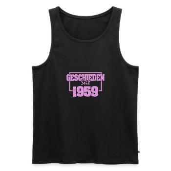 Ehe 1959 - Männer Premium Bio Tank Top - Schwarz - Vorne - AI Model Male 178 light (178cm)