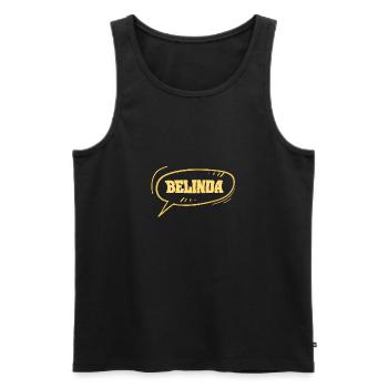 Cadeau pour Belinda - Débardeur bio Premium Homme - noir - Devant - Michal (187cm)