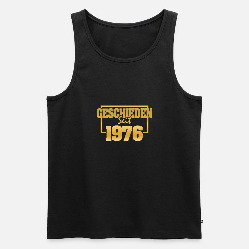 Ehemann 1976 - Männer Premium Bio Tank Top - Schwarz