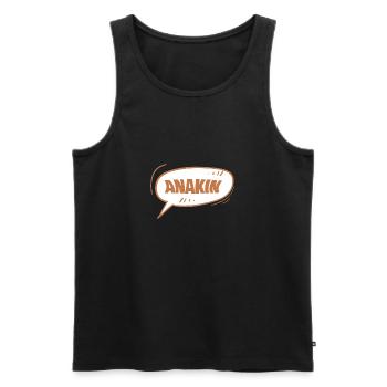 Cadeau pour Anakin - Débardeur bio Premium Homme - noir - Devant - AI Model Male 178 light (178cm)