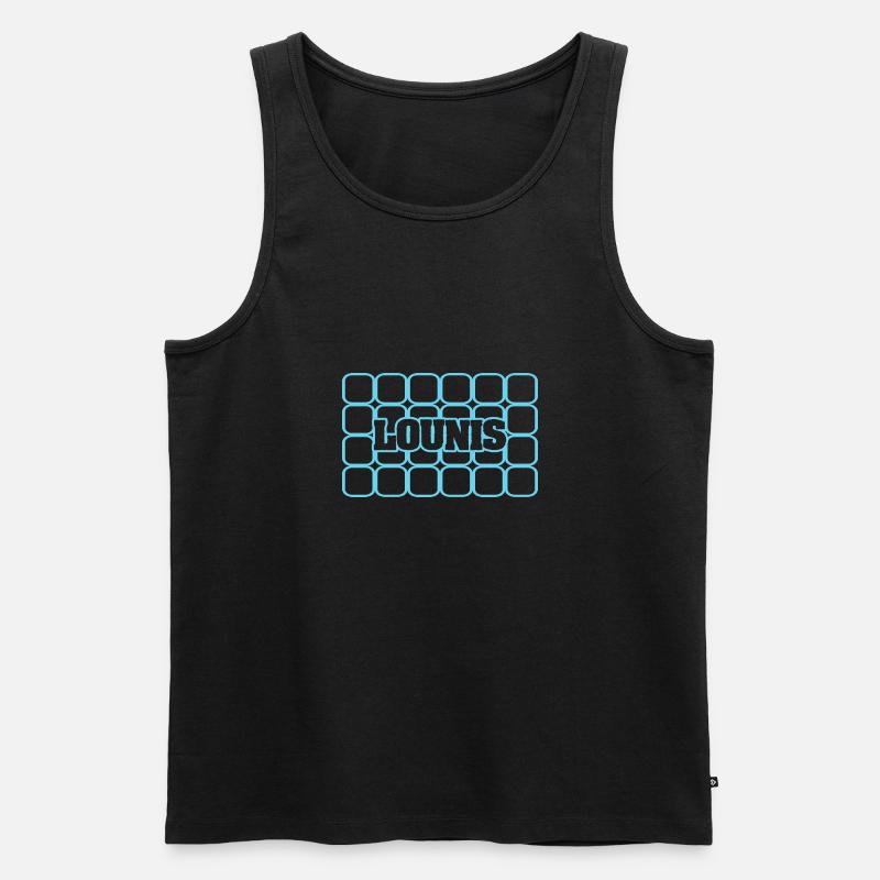 Lounis - Männer Premium Bio Tank Top - Schwarz