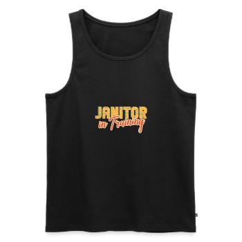 Putzfrau Spruch Reinigungskraft Putzfee - Männer Premium Bio Tank Top - Schwarz - Vorne - Michal (187cm)