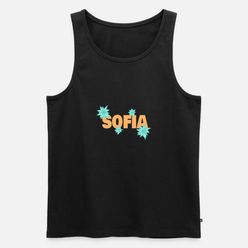 Geschenk für Sofia - Männer Premium Bio Tank Top - Schwarz