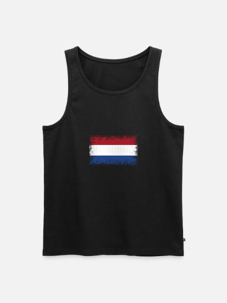 Netherlands as Netherlands - Men's Premium Organic Tank Top - black