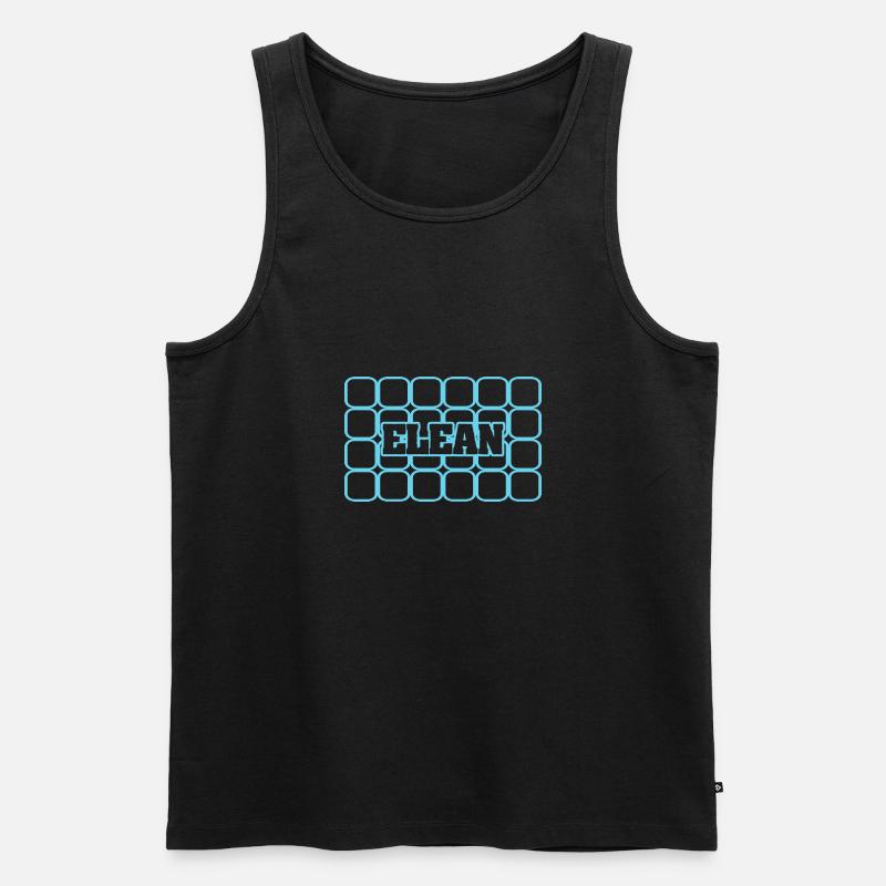 Elean - Männer Premium Bio Tank Top - Schwarz
