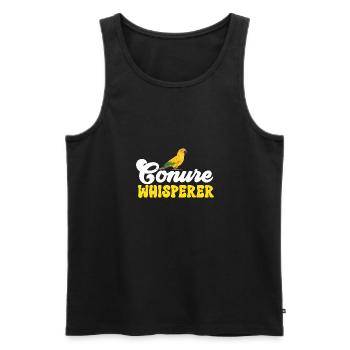 Parakeet, Parrot, Parakeet, Bird - Men's Premium Organic Tank Top - black - Front - Michal (187cm)