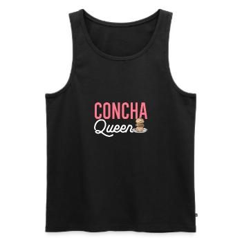Concha Hispanique Mexicain Pan Dulce - Débardeur bio Premium Homme - noir - Devant - Michal (187cm)