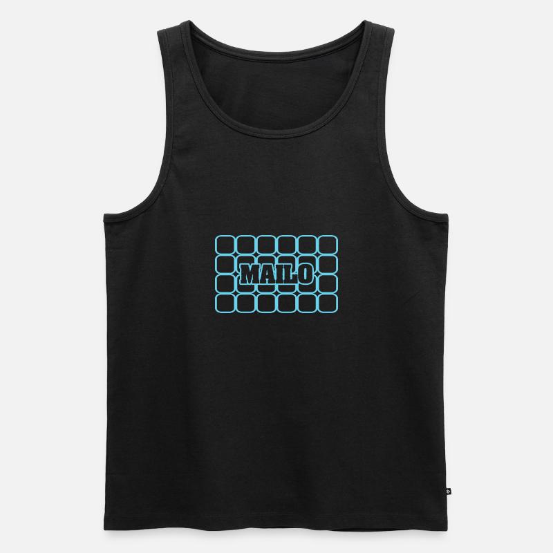 Mailo als Männername - Männer Premium Bio Tank Top - Schwarz