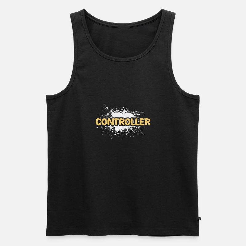 Geschenk für Controller - Männer Premium Bio Tank Top - Schwarz