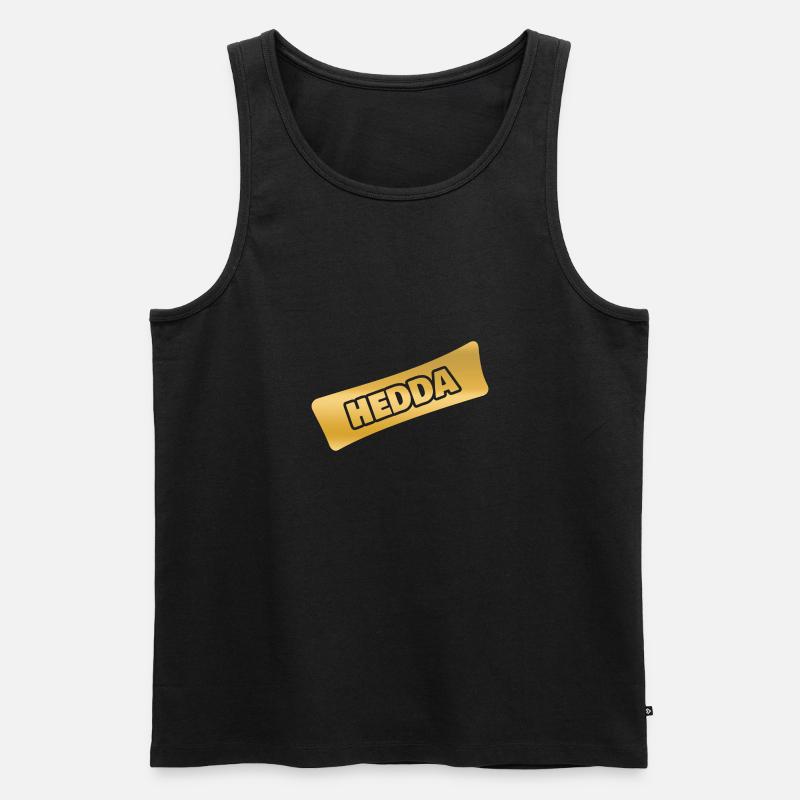 Name Hedda - Männer Premium Bio Tank Top - Schwarz