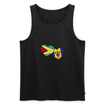 Guyana Flag Guyanese Guyana - Men's Premium Organic Tank Top - black - Front - Michal (187cm)