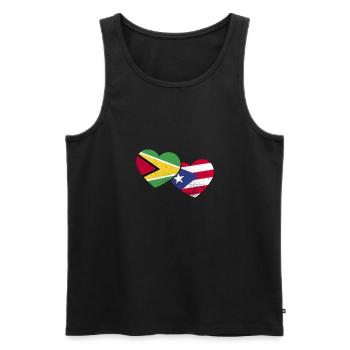 Guyana Flag Guyanese Guyana - Men's Premium Organic Tank Top - black - Front - Michal (187cm)