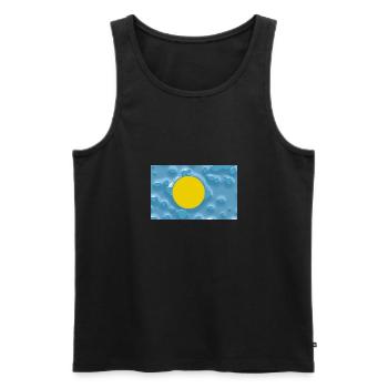 Palau Palau - Débardeur bio Premium Homme - noir - Devant - Michal (187cm)