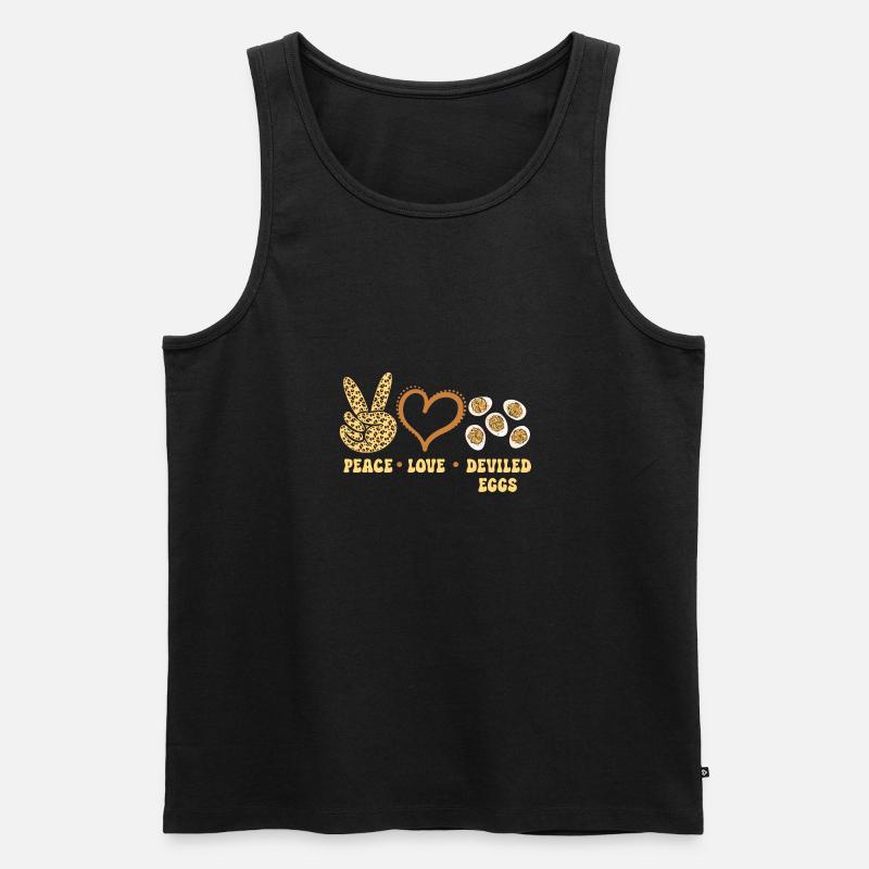 Stuffed Eggs Deviled Eggs - Men's Premium Organic Tank Top - black