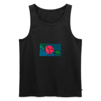 Bangladesch - Männer Premium Bio Tank Top - Schwarz - Vorne - Michal (187cm)
