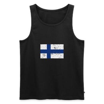 Finnland - Männer Premium Bio Tank Top - Schwarz - Vorne - Michal (187cm)