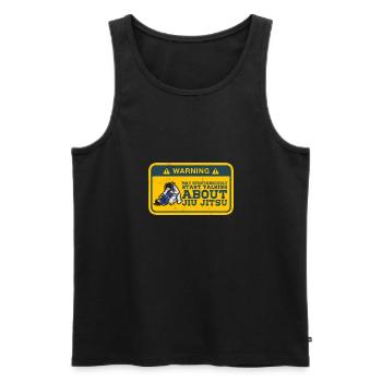 Jiu-Jitsu brésilien BJJ Sports Filles - Débardeur bio Premium Homme - noir - Devant - Michal (187cm)