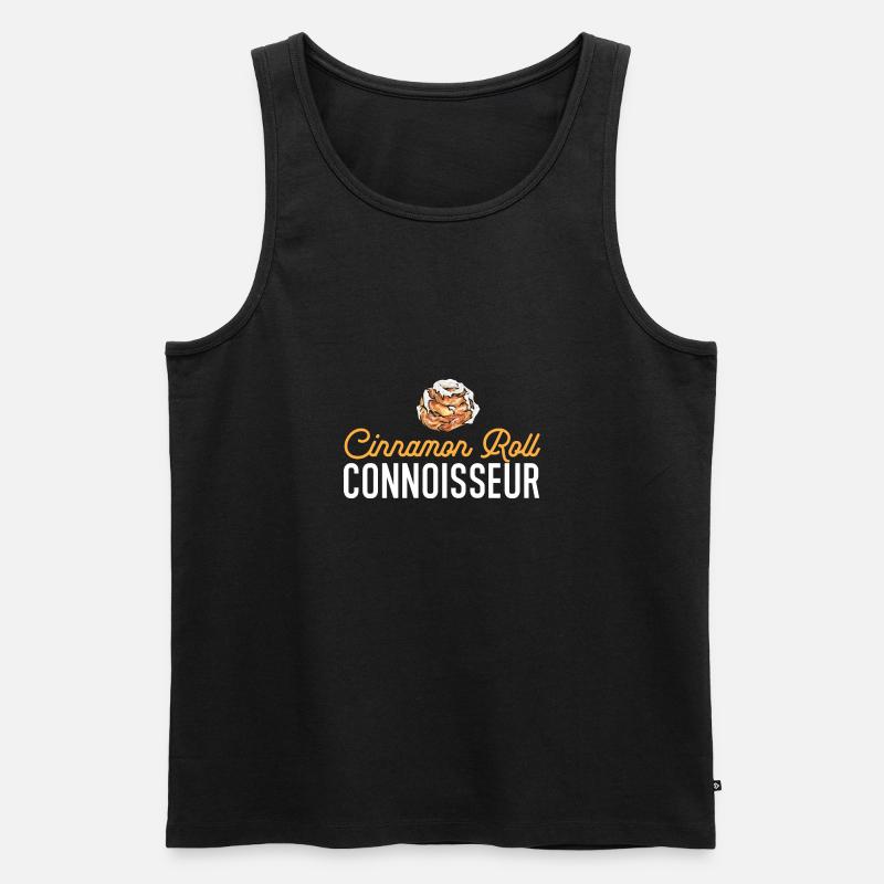Zimtschnecke - Männer Premium Bio Tank Top - Schwarz