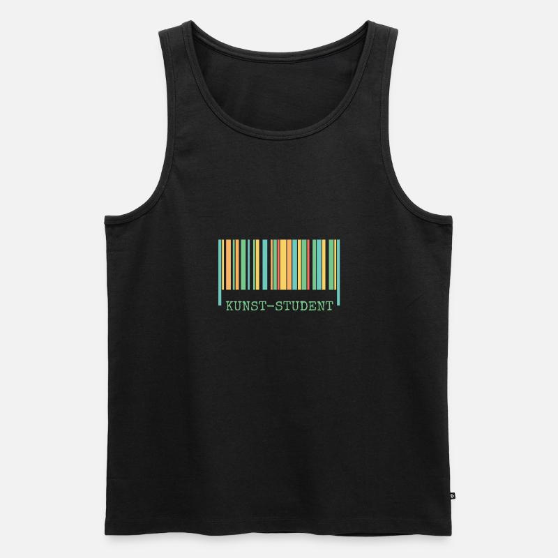Kunststudent als Kunst - Männer Premium Bio Tank Top - Schwarz