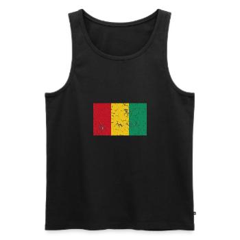 Guinée - Débardeur bio Premium Homme - noir - Devant - Michal (187cm)