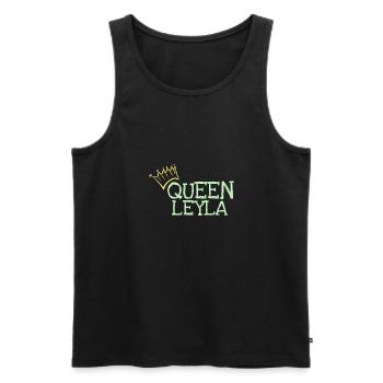 Leyla als Vorname - Männer Premium Bio Tank Top - Schwarz - Vorne - AI Model Male 178 light (178cm)