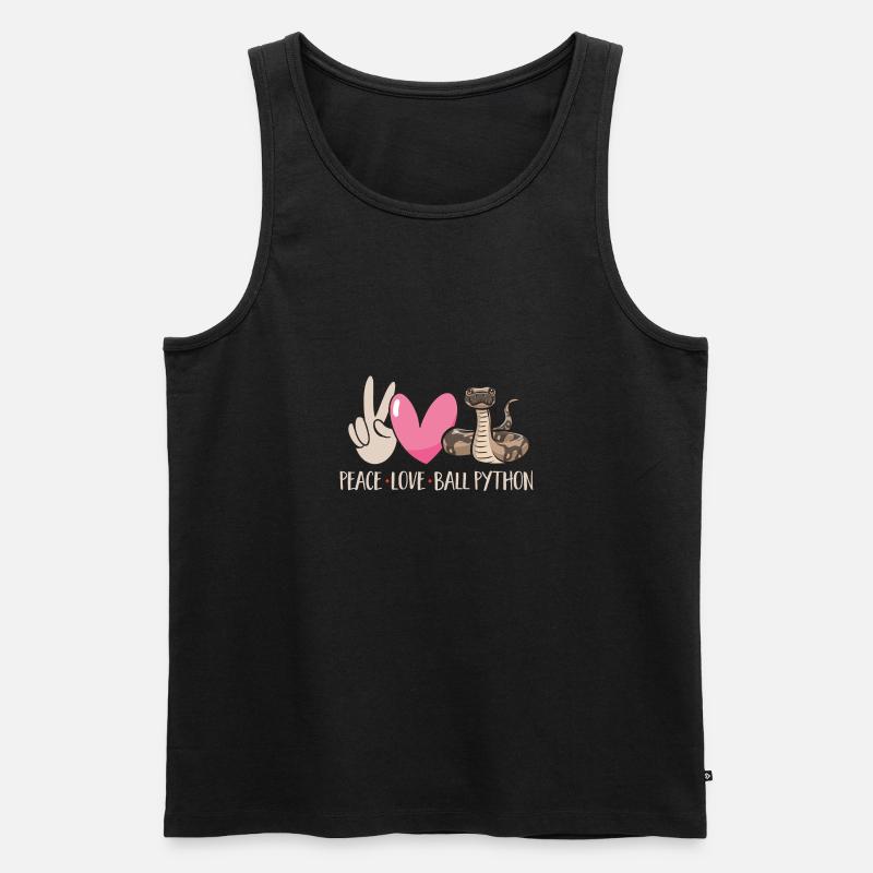 Ball Python Schlange Königspython - Männer Premium Bio Tank Top - Schwarz