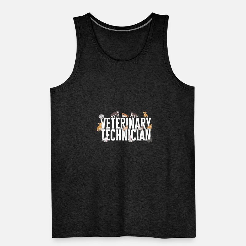 Vet Tech Veterinary Veterinary Technician Men's Premium Organic Tank Top