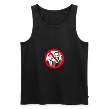 antistrachekurz - Männer Premium Bio Tank Top - Schwarz - Vorne - Michal (187cm)