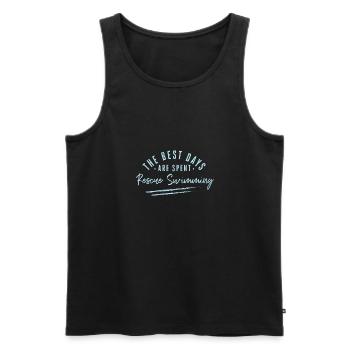 Les meilleurs jours sont passés à nager de secours Dictons - Débardeur bio Premium Homme - noir - Devant - Michal (187cm)